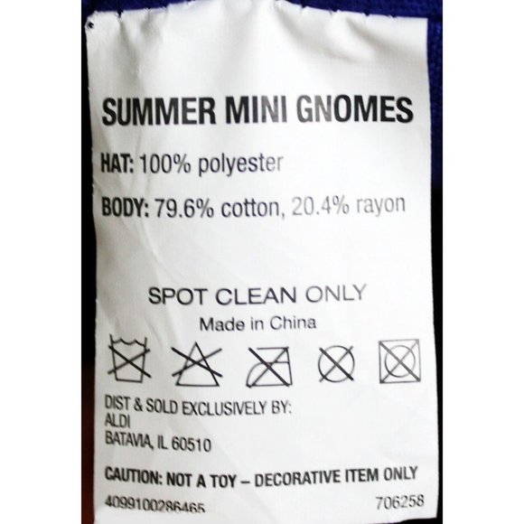 NWT Huntington Home Summer mini Gnome 16" USA 4th of July White Red Blue Stripes - Picture 11 of 11